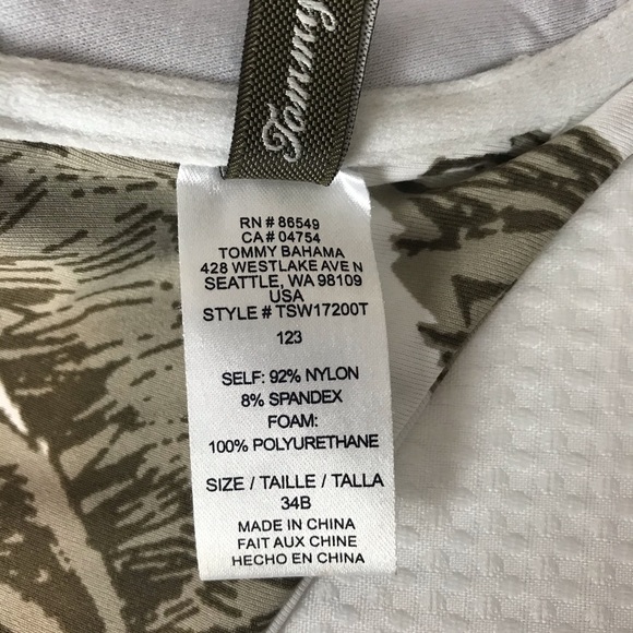 Tommy Bahama Palm Tree Bikini Top 